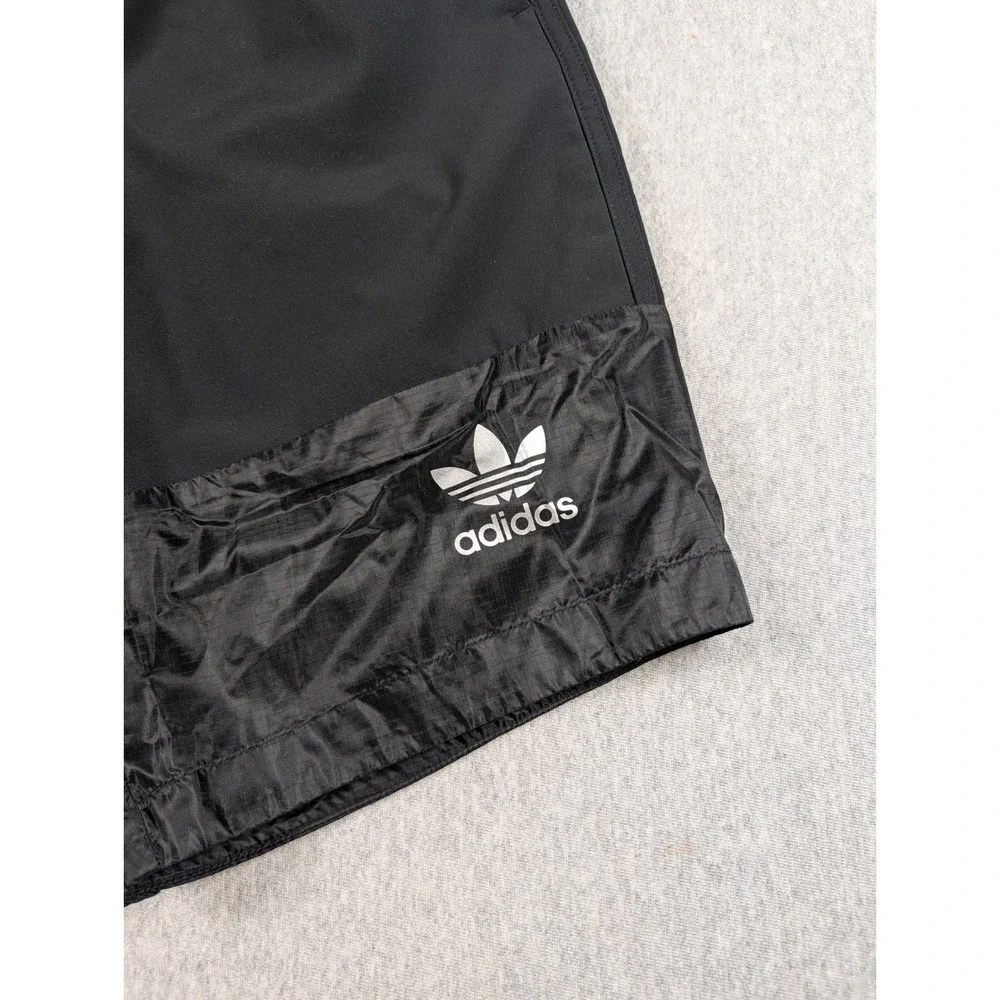 adidas Originals AJ7847 Bungee Cord Tech Shorts Black Trefoil Streetwear Men S